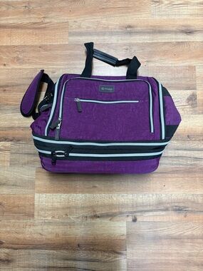 Baggalini Purple Travel Duffel with Separate Shoe Compartment